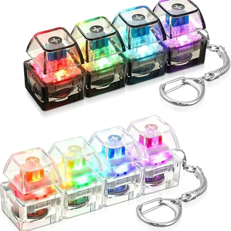 Electronics Gadgets For Kids - 、/Mainan Fidget Gantungan Kunci LED Keyboard,