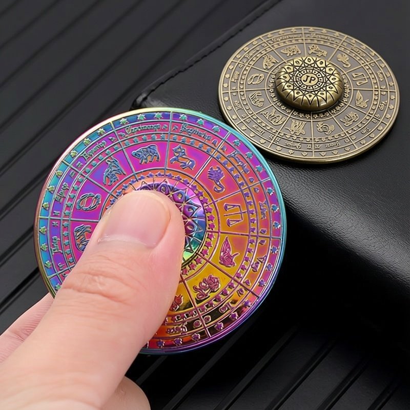 Electronics Gadgets For Kids - Spinner Gyro Logam Pola Konstelasi EDC