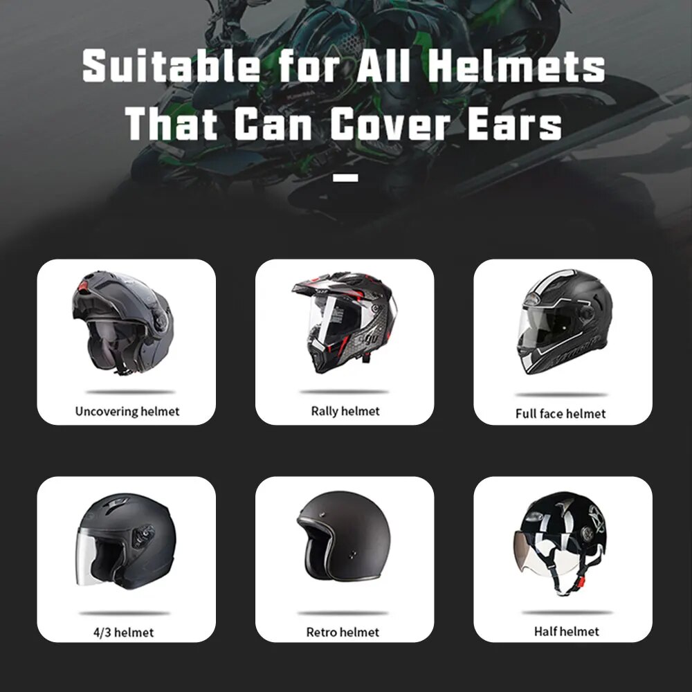 Kihous Headset Helm Sepeda Mot - Bluetooth Speaker Waterproof ulasan dan harga