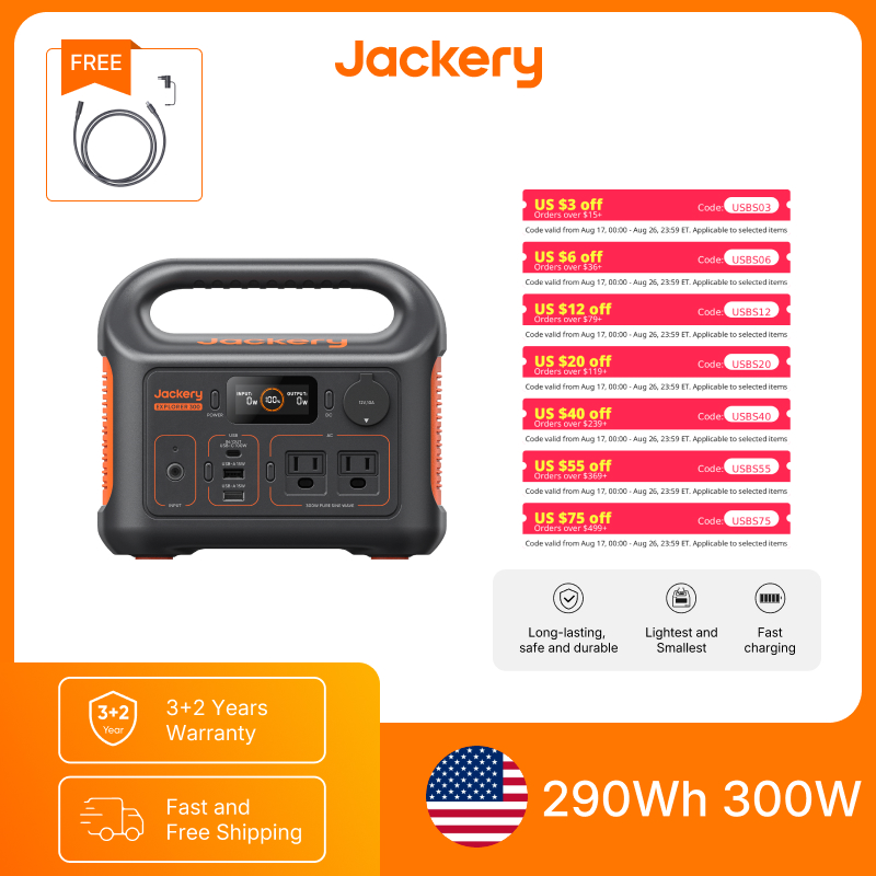 Jackery Portable Power Station - Solar Powered Charger ulasan dan harga