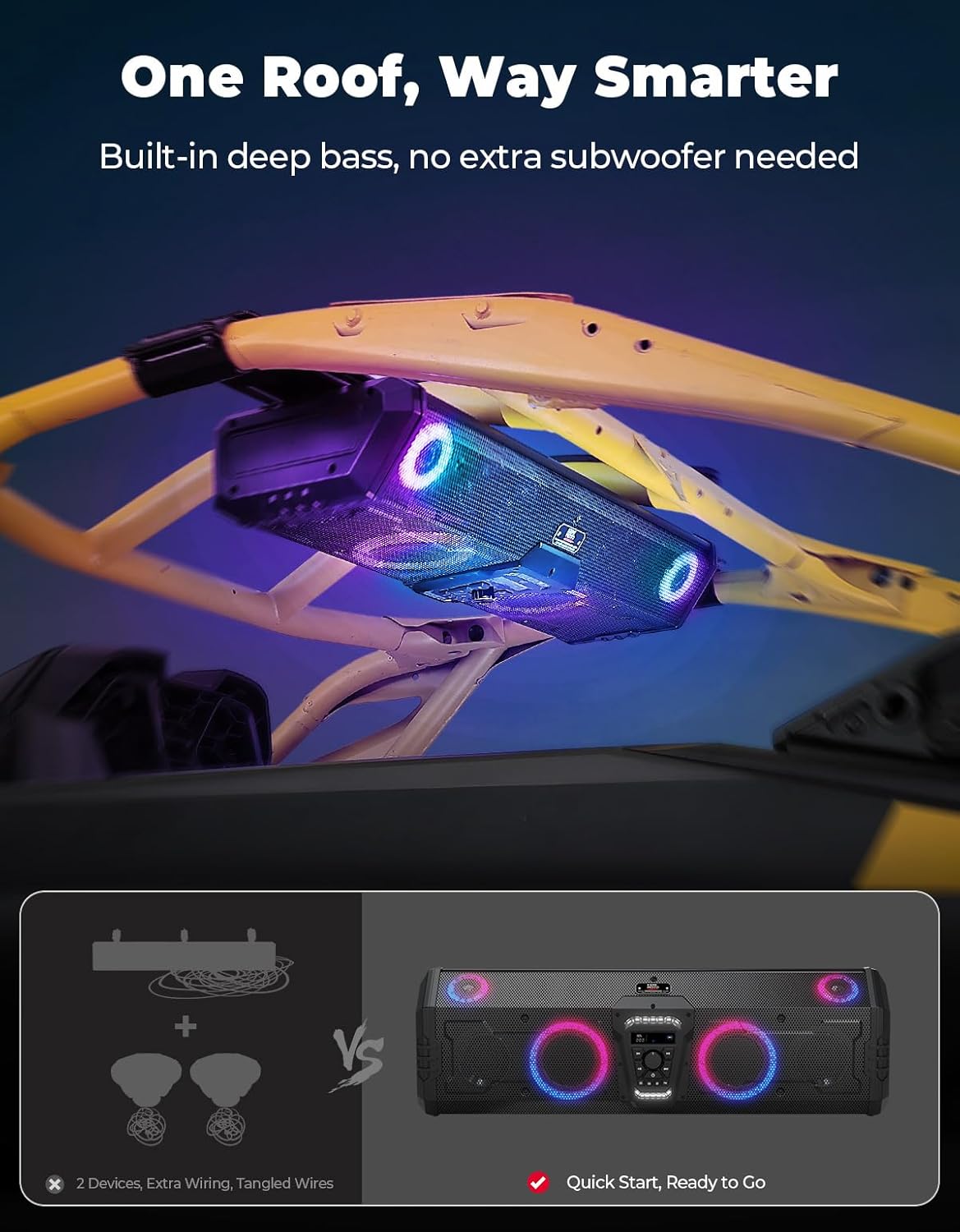 KEMIMOTO UTV 800w Speaker Blue - Bluetooth Speaker Waterproof ulasan dan harga
