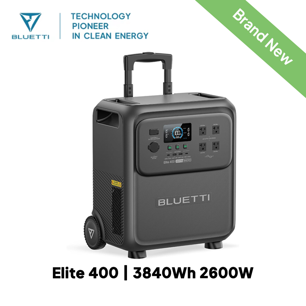 BLUETTI Elite 400 2600W 3840Wh - Solar Powered Charger ulasan dan harga