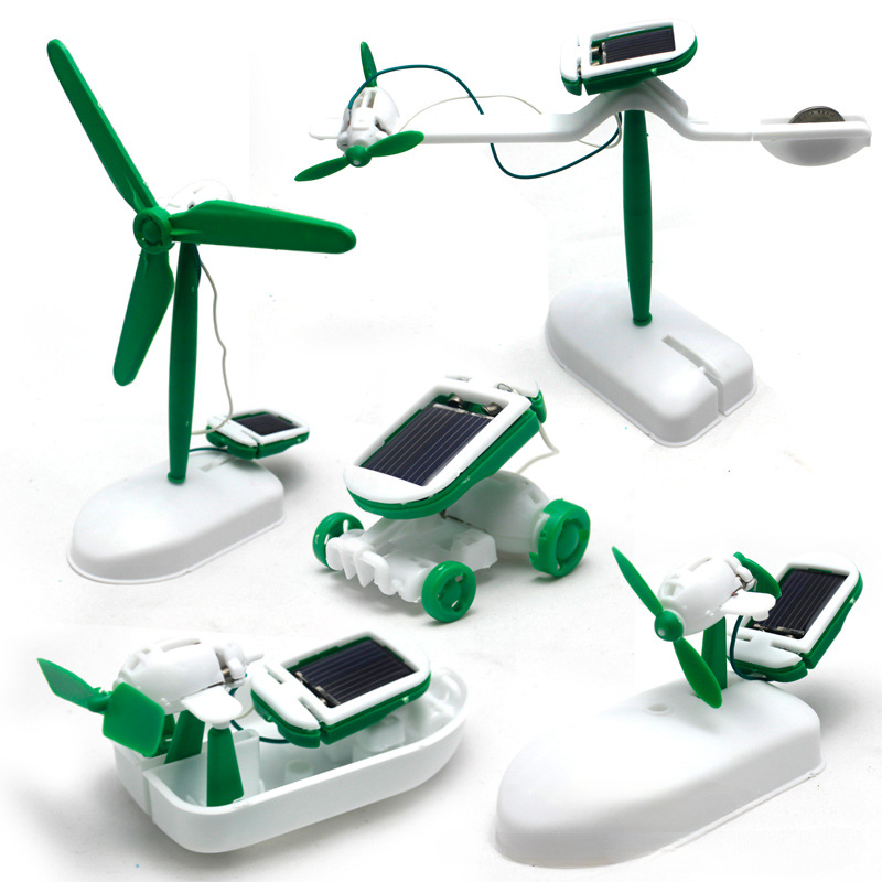 Kit Robot tenaga surya 6-In-1, - Electronics Gadgets For Kids ulasan dan harga